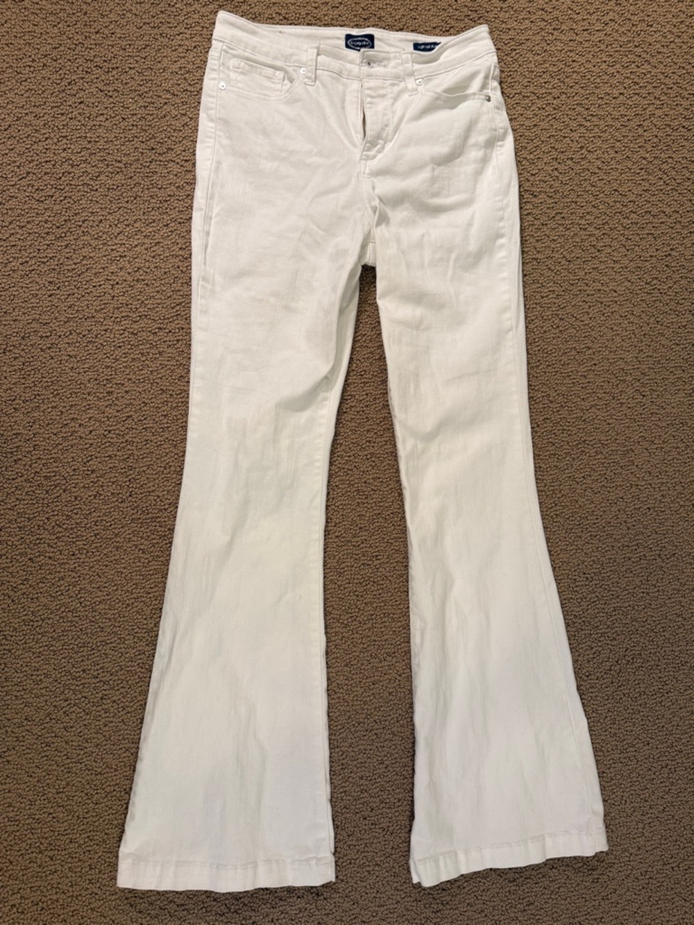 Casual White Flare Jeans - Women